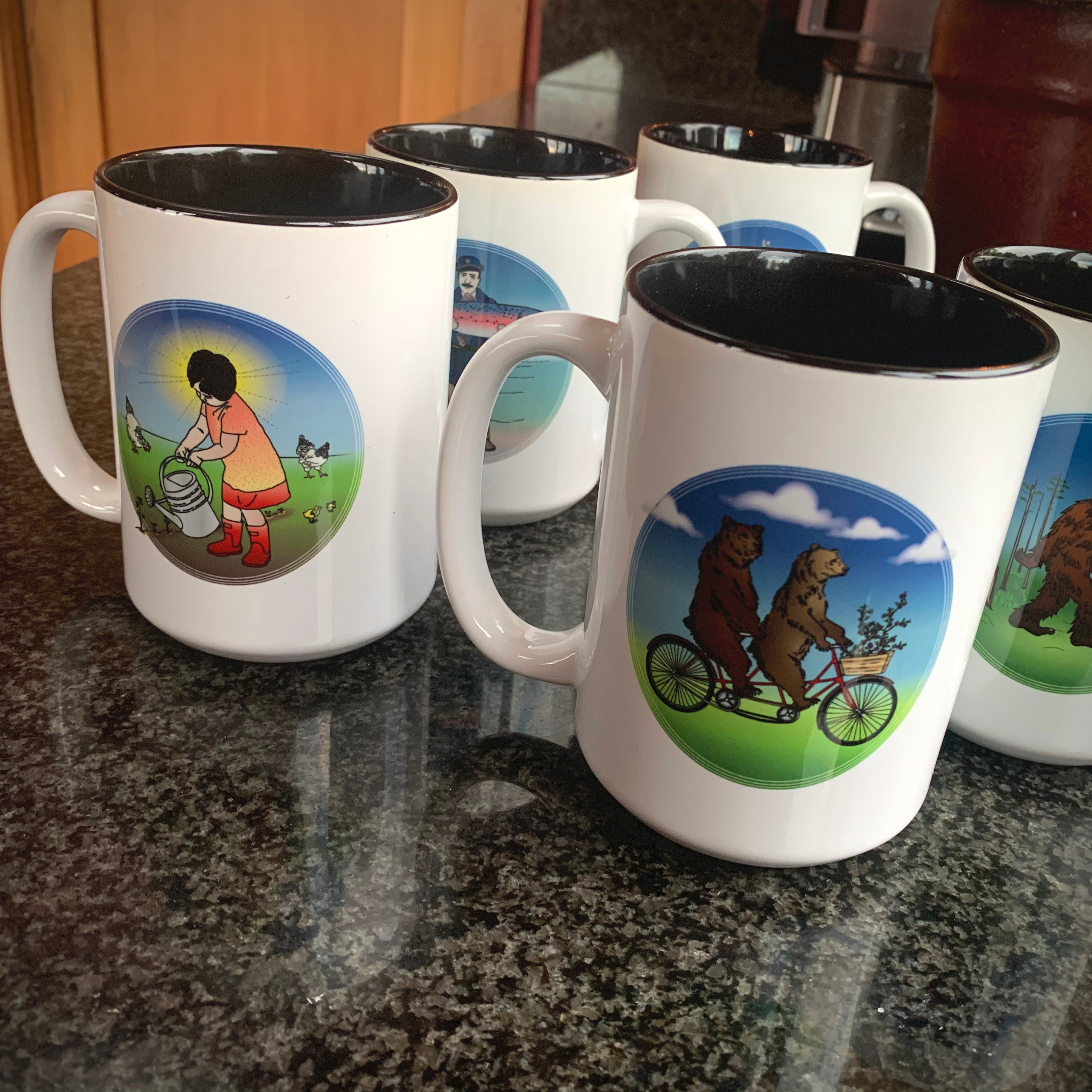 Seattle PNW Original Artwork Mugs – Seattle Sundries